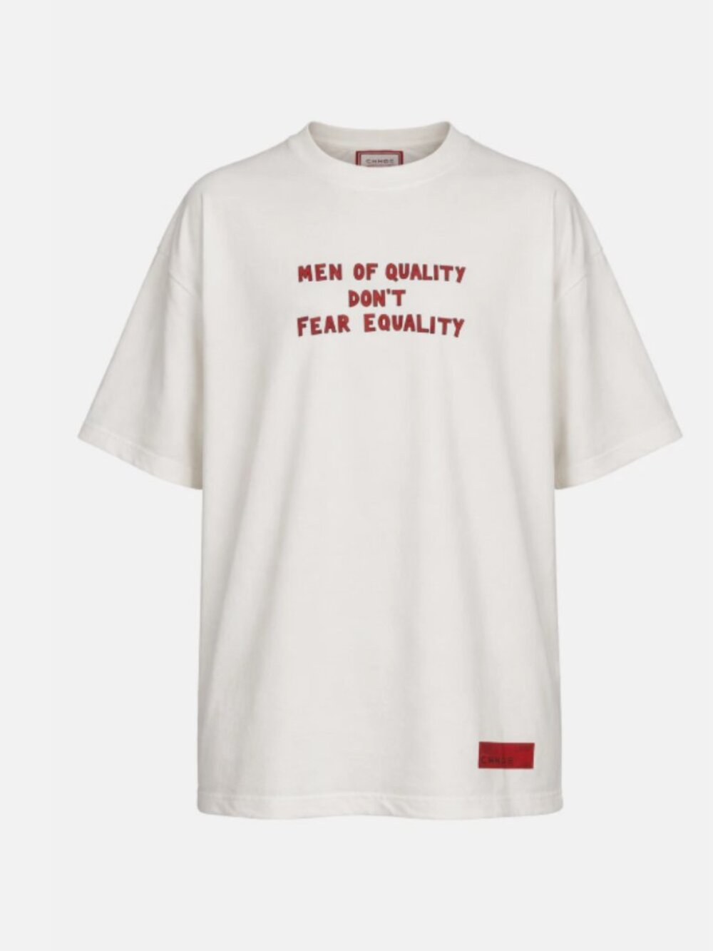 CHNGE Men's Equality Statement Crew Neck Short Sleeve 100% Organic Cotton Shirt